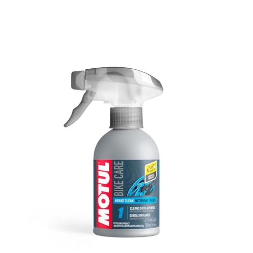 Motul Bremsenreiniger für Fahrradbremsen Spray Leistungsstarker lösungsmittelfreier Entfetter Für Scheiben und Beläge Schnell trocknend VOC-frei Bike Care Brake Clean Road 300 ml