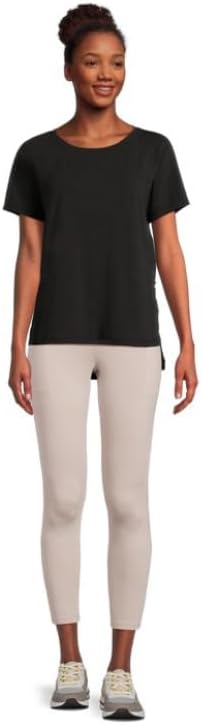 Avia Activewear Women's Short Sleeve Oversize T-Shirt (US, Alpha, 3X-Large, Regular, Regular, Black) - Image 3