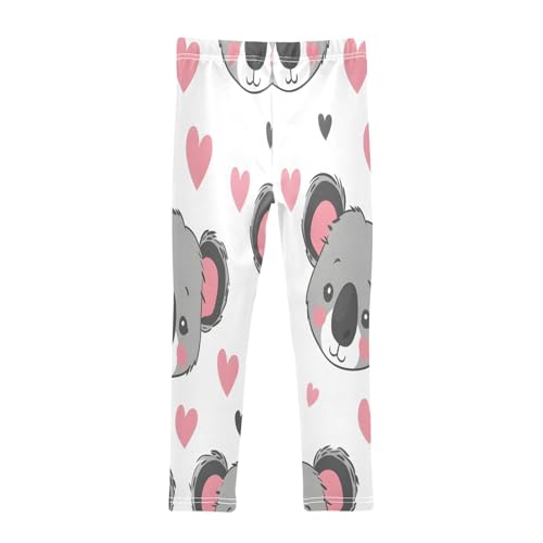 Toddler Girls Leggings Printed Yoga Pants Leggings Cartoon Koala Face for Kids2