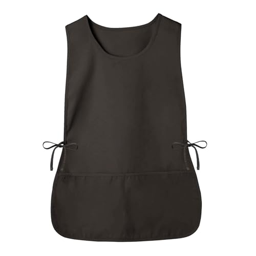 YJZQ Tablier T-shirt Tablier de Bavette Blouse Gilet à attache latérale avec poche de Rangement Unisexe Gilet pour Salon de Coiffure Cuisine Cordonnier Personnes âgées