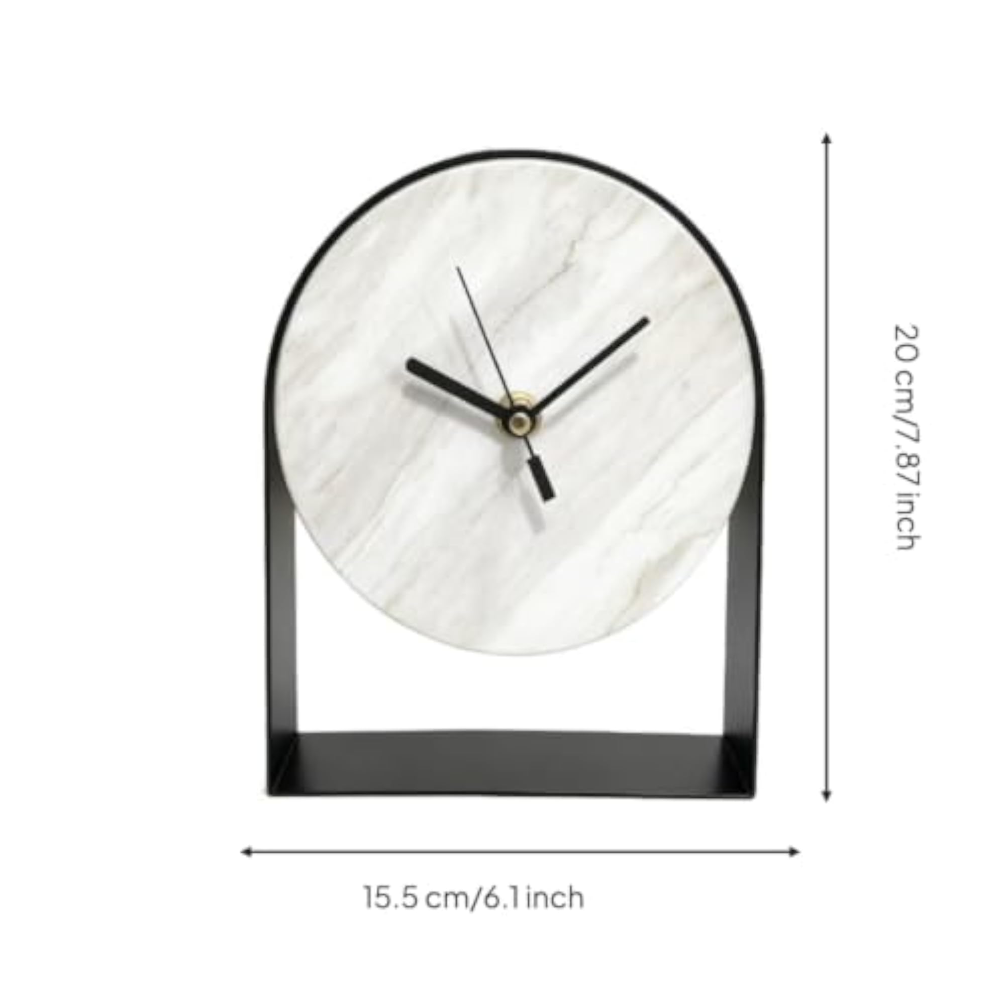 Minimalist Tabletop Clock with Arch Frame