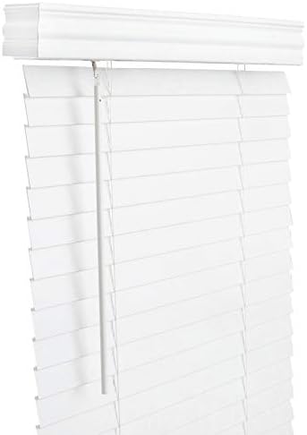 LIVING ACCENTS FAUXWD 2" WHT BLND 27X60