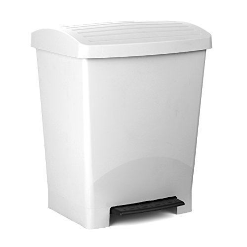 Tatay T1017.01 Pedal Dust Bin 25L White