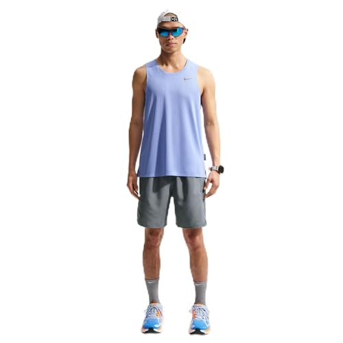 Image of Nike Mens Miler Dri Fit Brief Lined Running Shorts
