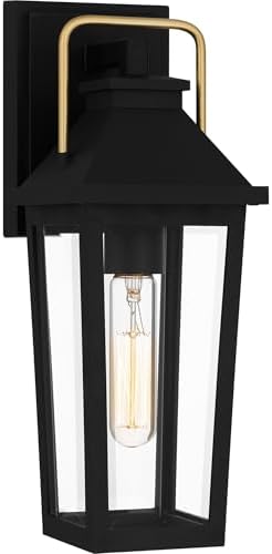 Quoizel Buckley 1-Light Matte Black Outdoor Wall Lantern