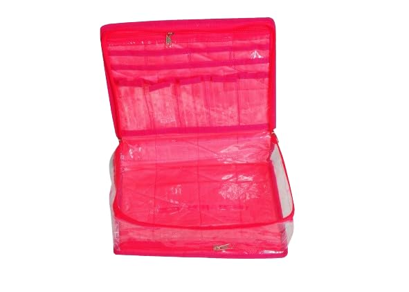 Image of Brocade Makeup and Jewellery Box /multipurpose Organizer Make Up Pouch Jewellery Cosmetic Organizer Necklace Pouches Traveling Kit for Women's