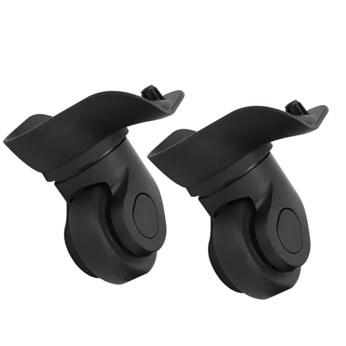 1 Pair Luggage Wheels Replacement, Luggage Wheel Spare Part Universal Wheel Replacement, A Pair Black Suitcase Mute Single Row Wheel Luggage Replacement Outdoor Supplies