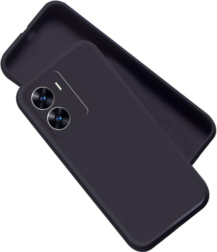 Image of A rtistque Back Cover Case for Vivo T2X / Y56 5G with Camera Protection | Shockproof TPU | Stylish Protective Design | Slim Fit | Ultra Matte | Vivo T2X / Y56 5G Back Cover - Black