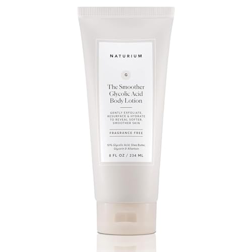 Naturium The Smoother Glycolic Acid Body Lotion, Resurfacing & Exfoliating Treatment, with 10% Glycolic Acid | 16.9 FL OZ / 500 ML