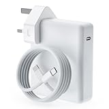 MacBook Pro Charger 140W USB‑C PD 3.1 Fast Charging Adapter for MacBook Pro 13/14/15/16 & MacBook Air 13/15 (2016–2026, M1/M2/M3/M4/M5), iPad Pro/Air/Mini, with 2m 5A USB‑C Cable – Replacement Charger