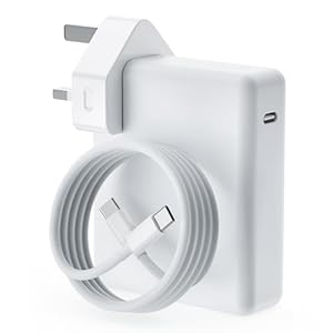 MacBook Pro Charger 140W USB‑C PD 3.1 Fast Charging Adapter for MacBook Pro 13/14/15/16 & MacBook Air 13/15 (2016–2026, M1/M2/M3/M4/M5), iPad Pro/Air/Mini, with 2m 5A USB‑C Cable – Replacement Charger