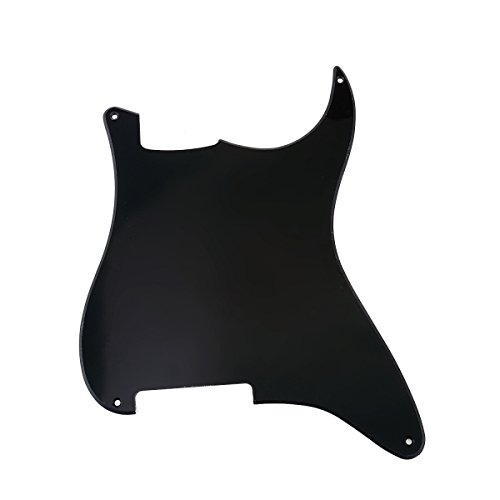 Musiclily Planche de Profil Pickguard 1 Pli avec 4 trous de vis de montage pour Guitare Stratocaster Strat, Noir - Les Beatles, Paul McCartney, John Lennon, RIngo Starr, George Harrison Musiclily Planche de Profil Pickguard 1 Pli avec 4 trous de vis de montage pour Guitare Stratocaster Strat, Noir