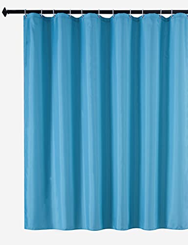 Biscaynebay Doublure de rideau de douche en tissu de qualité - 183 x 183 cm - Bleu - Résistant à l'eau - Œillets antirouille et ourlet inférieur lesté - Lavable en machine Cover