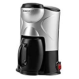 Prettyia Portable Electric Single Serve K Cup Coffee Maker American Drip Coffee Machine Tea Maker Home Office Personal Use - Black