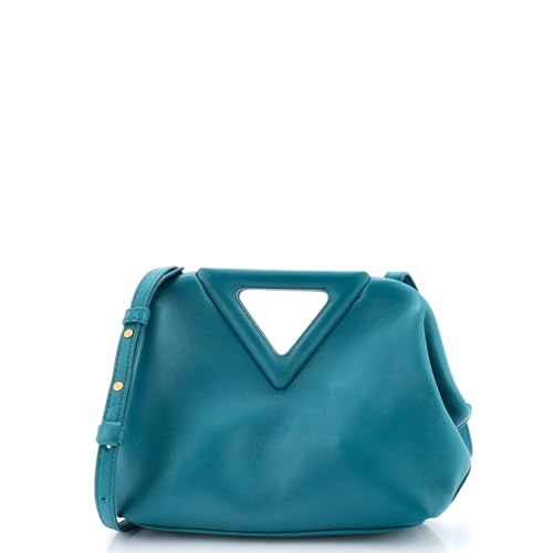 Bottega Veneta, Pre-Loved Point Shoulder Bag Leather Small, Green