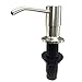 Ultimate Kitchen Stainless Steel Sink Soap Dispenser - Model SSD1 (Satin Finish) - Large Capacity 17 OZ Bottle - Easy Installation (Video Guide Included) - - 5 Yr Replacement Warranty