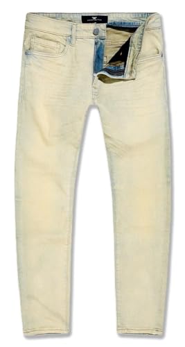 Mens Sean No Rips Champagne Jeans - Main Image