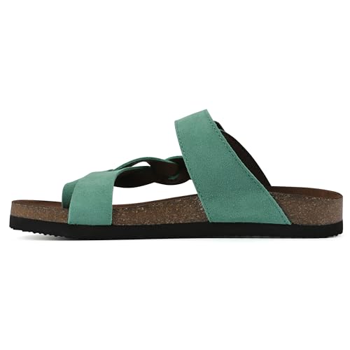 Image of WHITE MOUNTAIN Women's Crawford Signature Comfort Molded Footbed Braided Sandal