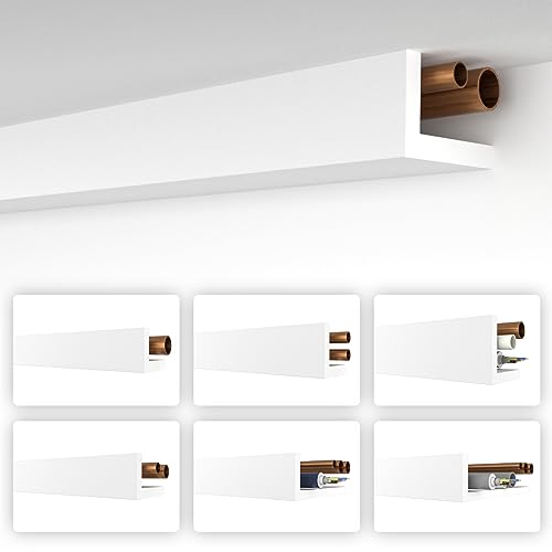 HEXIMO Winkelprofil weiß 1.7 Meter Profile - XPS Abdeckleisten...