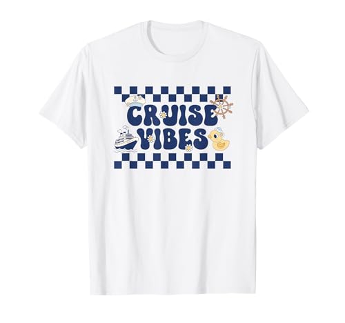 Cruise Vibes Groovy Ocean Vacation T-Shirt