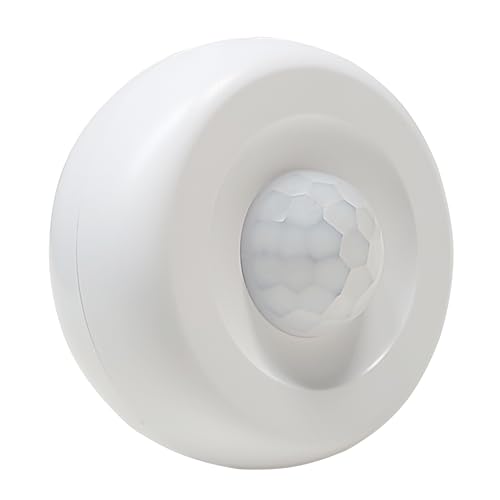 LED ATOMANT Sensor de Movimiento Inteligente PIR 360º, WiFi, App Smart Life o Tuya, Instalación en Superficie, Inalámbrico, Notificaciones de Alarma,...