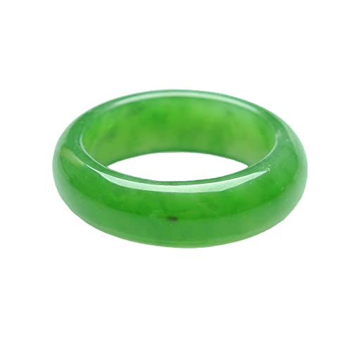 Bague en Jaspe Vert épinards véritable et jade naturel de lithothérapie - 2