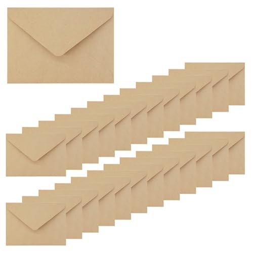 ZSUIQIN 25 Pièces Enveloppes, Idéal pour Les Mariages et Les Fêtes | En Papier, Autocollant, Sans Fenêtre, Surface Lisse, 193mm x 133mm, pour Cartes de Vœux & Invitations (Beige)