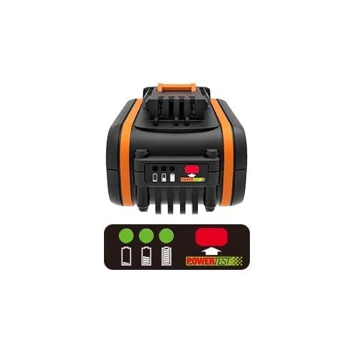 WORX 18V Akku(20V Max) 4.0Ah WA3553 mit Anzeige, PowerShare