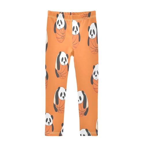 Bolaz Toddler Girls Leggings Printed Yoga Pants Leggings Panda Basketball for Kids
