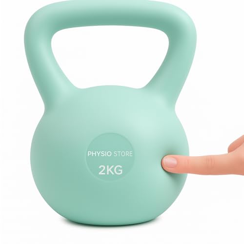 Image of Soft Kettlebells with Cushioned Impact-Resistant Base and Anti-Slip, Wide-Grip Handle for Home Workouts, Weightlifting, and Full Body Strength Training (Mint Green (2kgs))