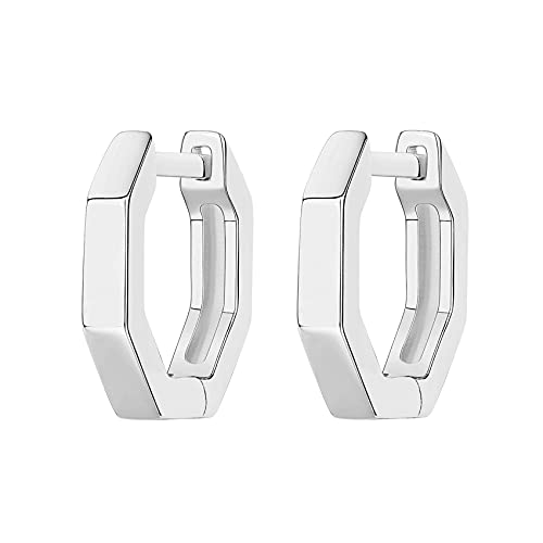 Image of PAVOI 14K Gold Plated Chunky Huggies Earrings for Women - 925 Sterling Silver Posts Small Gold Huggie Hoop Earrings - Ultra Thick Hoops Trendy Jewelry