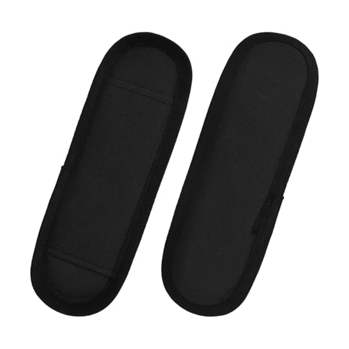 2 Pack Black Soft Shoulder Strap Pad for Luggage Straps & Bags - Ultra Comfortable Shoulder Pads for Bag Straps - Breathable，Lightweight, Comfort