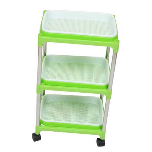 NULYLU 1 セット 3 植栽トレーセット トレイ 発芽キット 土を使わない栽培者 ステンレス鋼