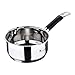 MasterPro Foodies Casserole en acier inoxydable 1,3 l 16 x 7,5 cm Revêtement anti-adhérent Manche ergonomique Compatible avec tous types de plaques dont induction, sans toxiques