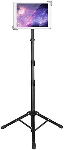 elitehood Ipad Tripod Stand, Height Adjustable iPad Stand Holder & iPad Floor Stand with 360° Rotating iPad Tripod Mount for iPad Mini, iPad Air, iPad Pro and All 7.9-11.9 Inch Tablets