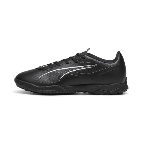 Puma Unisex Adults Ultra 5 Play TT Soccer Shoe, Puma Black-Puma White, 43 EU