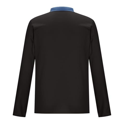 Camisetas masculinas com rede de pesca gradiente, manga comprida, gola alta, treino, atlético, verão