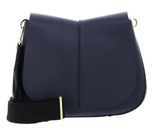 Sac bandoulière Helena Round Crossbody Bag Navy Gianni Chiarini cuir bleu marine