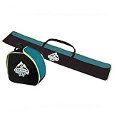 GREMEX Skitasche und Skischuhtasche Set - Starke Skitasche 180 cm - Skisack Set - Wasserfeste Tasche Skischuhe mit Helm - Skisack für 1 Paar Ski - Skischuhtasche mit Helmfach - Ski Zubehör