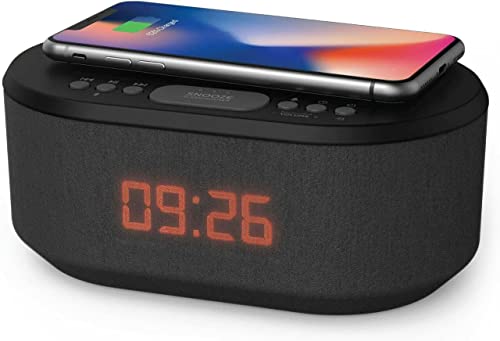 Spy-MAX Qi Charging Station Clock Radio with Hidden Camera, DVR & WiFi Remote View - Secret Camera for Home Security - Motion-Activated Small Hidden Camera & Discreet Surveillance Cameras for Home