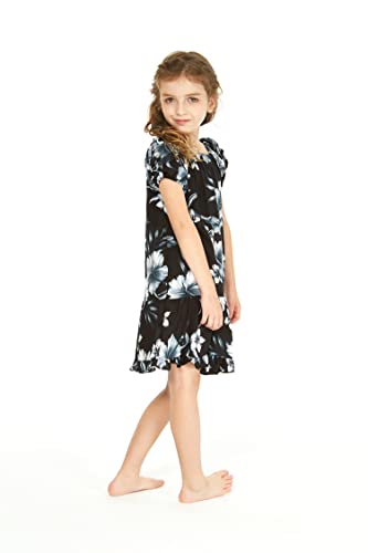 Image of Hawaii Hangover Family Matching Hawaiian Clothes, Midnight Bloom | Family matching Hawaiian outfits, Midnight Bloom, lightweight rayon, machine washable, tropical floral print, luaus, cruises