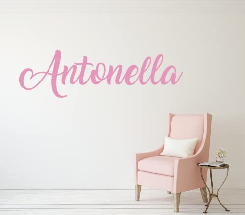 Vinilo decorativo personalizado para pared niña miniatura 6