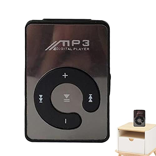 Reproductor de MP3 con clip de 8 GB, reproductor de música portátil con cable USB, 6 abrazaderas de colores, reproductor de MP3, batería recargable integrada, ligero, gran sonido, reproductor de