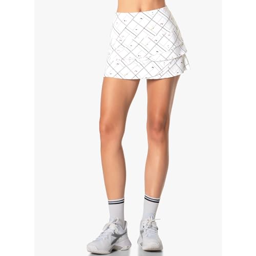 Lucky In Love Women's Long Pickleball Scallop Skirt2