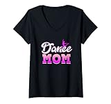 Photo Gallery donna cool dance mamma ballerini danza giorno grafica maglietta con collo a v Photo Gallery donna cool dance mamma ballerini danza giorno grafica maglietta con collo a v