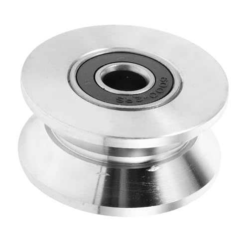 BUGUUYO Stainless Steel Pulley Hoist Single Block V-Rope Cable Heavy Duty Industrial Residential Use