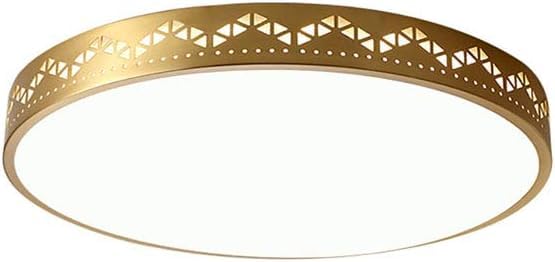 Lámpara de techo led de cobre para iluminar salones oscuros con un diseño moderno y plano