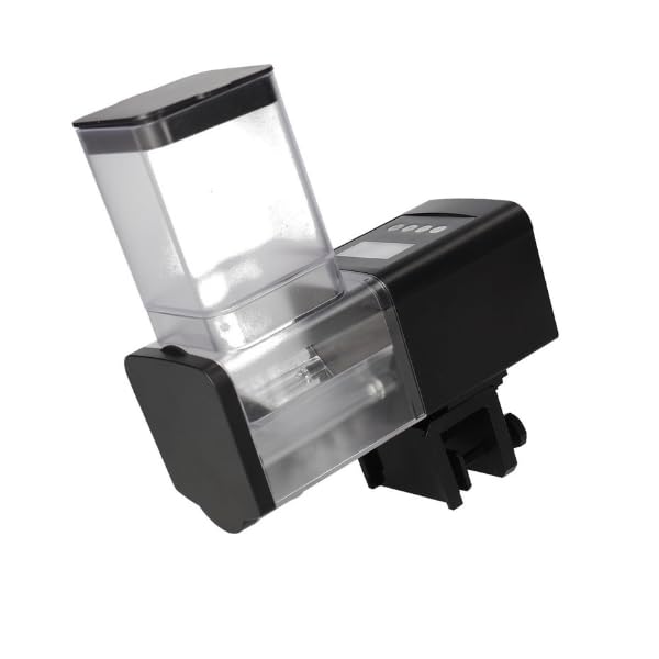 Hidom Automatic Fish Food Feeder Dispenser - AF301. Includes extended feed bucket. Auto-feed up to 4 times per day. Up to 450ml food capacity