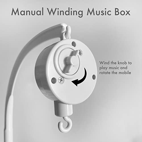 abracadabra Musical Cot Mobile, Develops Visual & Auditory Senses, 0-18 Months, Around The World, Blue-1 Count - Image 9 thumbnail