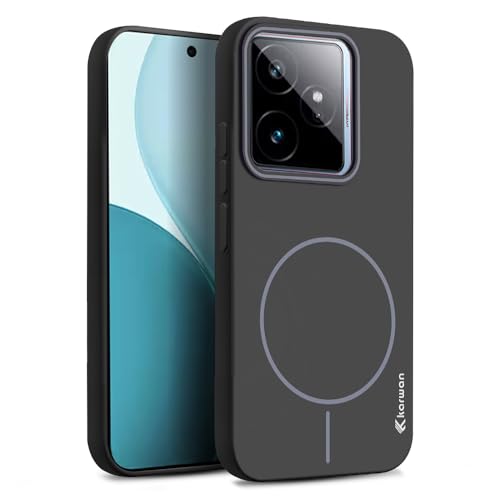 Image of KARWAN️ Magnetic Wireless Ultra Slim-Fit Back Case Cover for Realme GT 7 |Hard PC Case Cover| Ultra-Thin & Light Weight with [Ultra Premium Feel] Case for Realme GT 7 (6.7 inch) (Black)